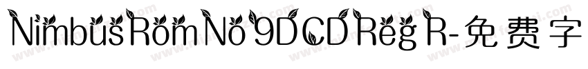 NimbusRomNo9DCDReg R字体转换
